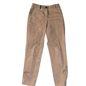 peserico pants women’s size 40 ( 8-10) beige Preppy Button Light Academia